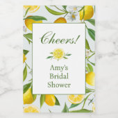 Lemon Main Squeeze Mini Weinflaschen Etikett (Einzelnes Label)