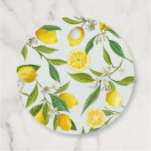 Lemon Main Squeeze Round-Favor-Tag Geschenkanhänger (Rückseite)