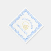 Lemon 'Main Squeeze' Trendy Fun Junggeselinnen-Abs Serviette (Ecke)