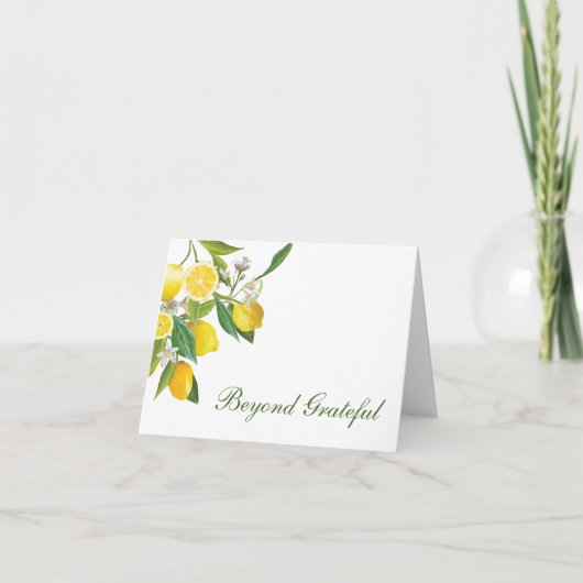 Lemon Main Squeeze Vielen Dank Karten (Vorderseite)