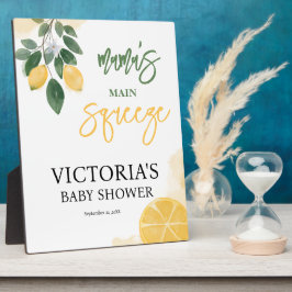 Lemon Mamas Haupt Squeeze Baby Shower Plaque Fotoplatte