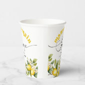 Lemon Mamas Hauptpresse Babydusche Pappbecher (Rechts)