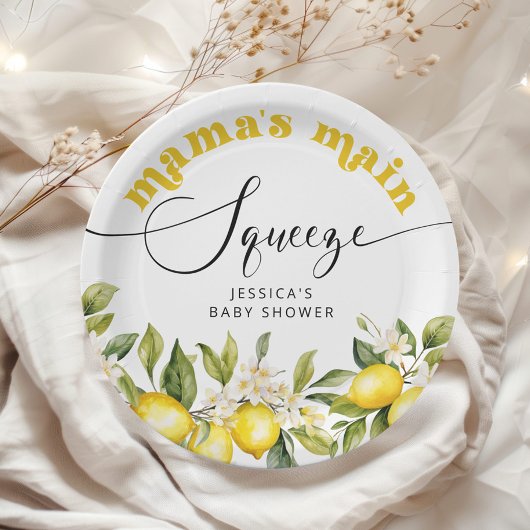 Lemon Mamas Hauptpresse Babydusche Pappteller