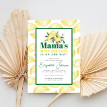 Lemon Mama's Main Squeeze Baby Shower Einladung