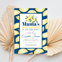 Lemon Mama's Main Squeeze Baby Shower Einladung