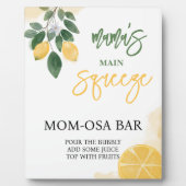 Lemon Mamas Squeeze Mama-osa Bar Sign Baby Dusche Fotoplatte (Vorderseite)