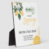 Lemon Mamas Squeeze Mama-osa Bar Sign Baby Dusche Fotoplatte (Seite)