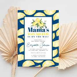 Lemon Mamas wichtigste Squeeze-Baby-Dusche Einladu Einladung