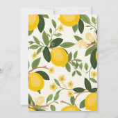 Lemon Mamas wichtigste Squeeze-Baby-Dusche Einladung (Rückseite)