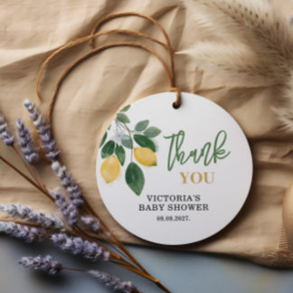 Lemon Mamas wichtigste Squeeze Baby-Dusche Geschenkanhänger