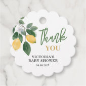 Lemon Mamas wichtigste Squeeze Baby-Dusche Geschenkanhänger (Vorderseite)