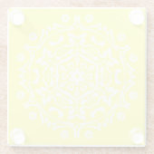 Lemon Mandala Glasuntersetzer (Rückseite)