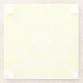 Lemon Mandala Glasuntersetzer (Rückseite)