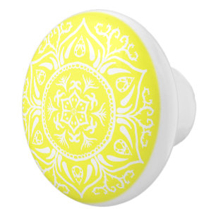 Lemon Mandala Keramikknauf