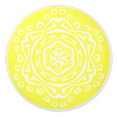 Lemon Mandala Keramikknauf (Vorderseite)