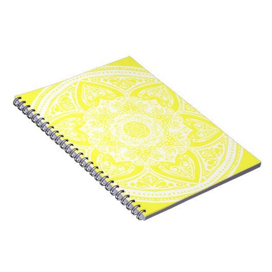 Lemon Mandala Notizblock (Rechte Seite)