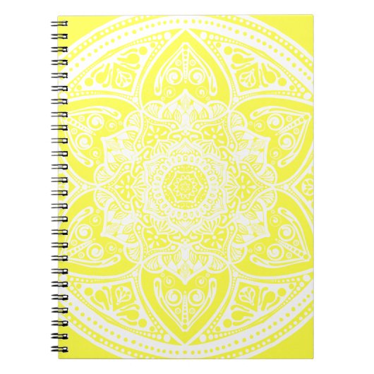 Lemon Mandala Notizblock (Vorderseite)