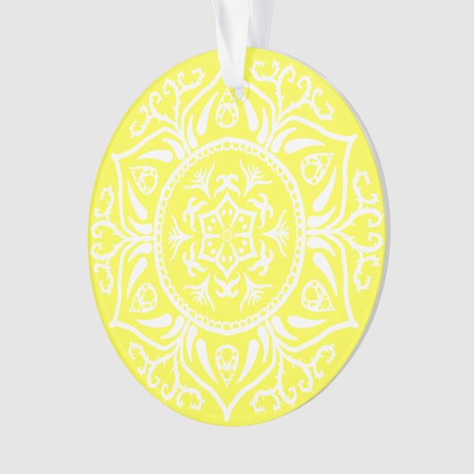 Lemon Mandala Ornament (Vorderseite)
