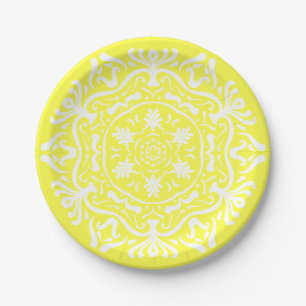 Lemon Mandala Pappteller