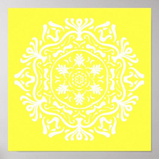 Lemon Mandala Poster (Vorne)