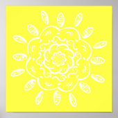 Lemon Mandala Poster (Vorne)