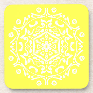 Lemon Mandala Untersetzer