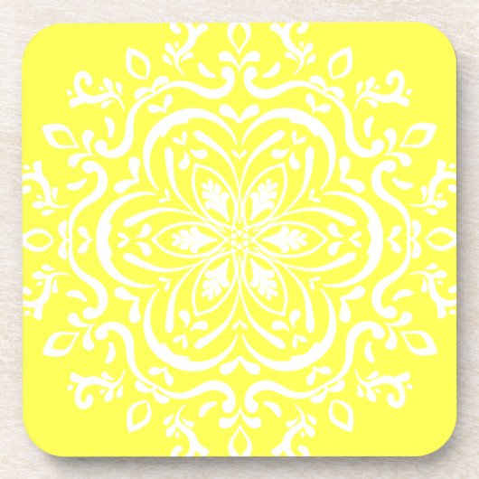 Lemon Mandala Untersetzer (Vorderseite)