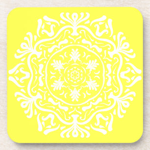 Lemon Mandala Untersetzer