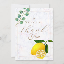 Lemon Marble Vielen Dank Dankeskarte