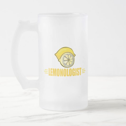 Lemon Mattglas Bierglas (Links)