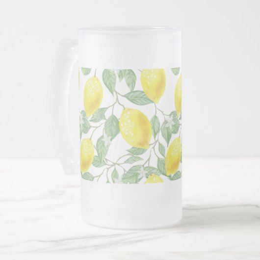 Lemon Mattierte Tasse (Vorderseite Links)