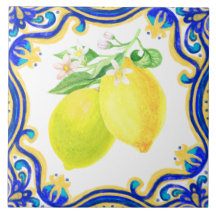 Lemon Mediteran Gelb Blau