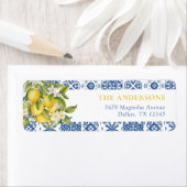 Lemon Mediterrane Brautparty Rücksendeadresse (Insitu)