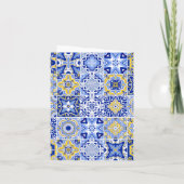 Lemon Mediterrane Hochzeitspass-Abdeckung eingekla Einladung (Rückseite)