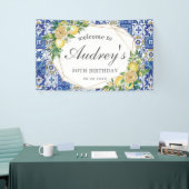 Lemon Mediterrane Mosaikfliesen BegrüßungsHintergr Banner (Messeveranstaltung)