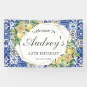 Lemon Mediterrane Mosaikfliesen BegrüßungsHintergr Banner (Horizontal)