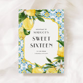 Lemon Mediterranean 16 . Geburtstag Willkommen Poster