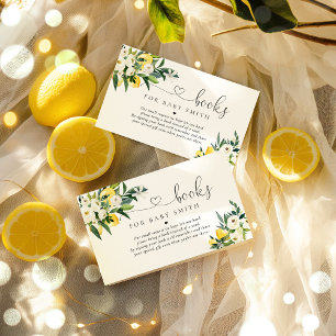 Lemon Mediterranean Baby Showbucher Begleitkarte