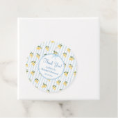 Lemon Mediterranean Blue Bow Brautparty Geschenkanhänger (Beispiel)