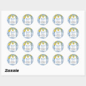 Lemon Mediterranean Blue Tile Stickers (Blatt)