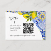 Lemon Mediterranean Boho Arch UAWG QR Code Card Begleitkarte (Vorderseite)