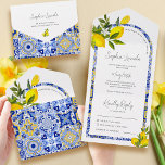 Lemon Mediterranean Boho Arch Wedding All In One Einladung<br><div class="desc">Mediterraner Boho Lemon, wo sich der zeitlose Zauber der Kacheln und die erfrischende Lemonenlebnis in perfekter Harmonie vereinen. Diese Kollektion ist ein Fest des mediterranen Geistes, der rustikalen Charme mit böhmischem Flair verbindet, um Ihre Veranstaltungen mit einer Touch von sonniger Eleganz zu bereichern. Bitte kontaktieren Sie uns für Design-Hilfe via...</div>