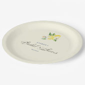 Lemon Mediterranean bridal shower italian  Pappteller (Schrägansicht)