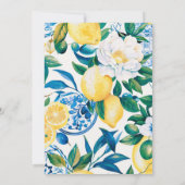 Lemon Mediterranean Ciao Kinderdusche Einladung (Rückseite)