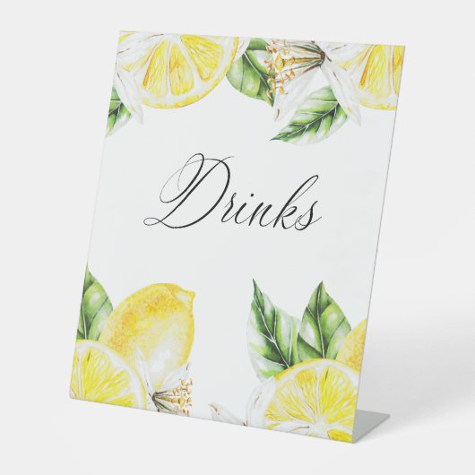 Lemon Mediterranean Duschdrinks Sockelschild (Vorderseite)