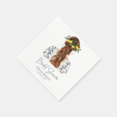 Lemon Mediterranean Summer Brautparty Serviette (Ecke)