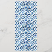 Lemon Mediterranean Summer Wedding Menu Menükarte (Rückseite)