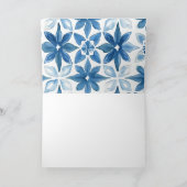 Lemon Mediterranean Tile Brautparty Dankeskarte (Innenseite)