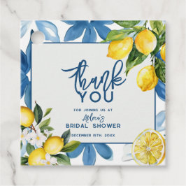 Lemon Mediterranean Tile Brautparty Geschenkanhänger