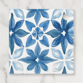 Lemon Mediterranean Tile Brautparty Geschenkanhänger (Rückseite)